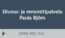 Siivous- ja remonttipalvelu Paula Björn logo
